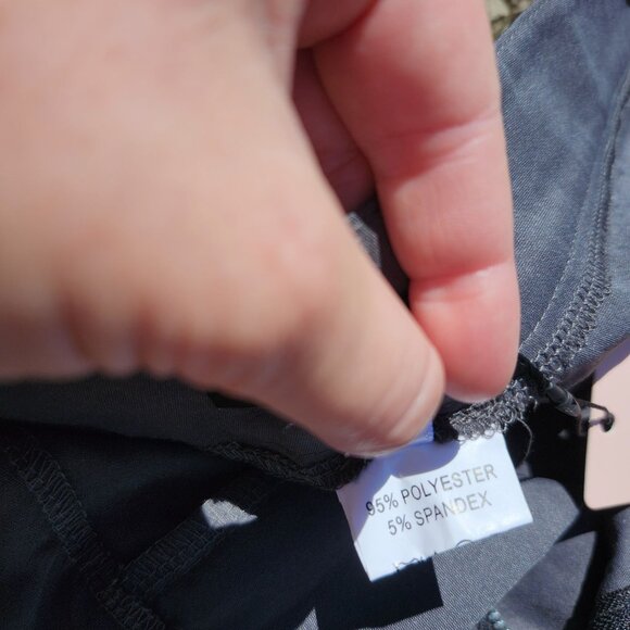 Micas Women Size Large High-Waisted Gray Cargo Maxi Skirt Slit Drawstring Hem - Picture 8 of 11